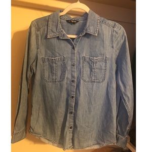 Express denim button up shirt